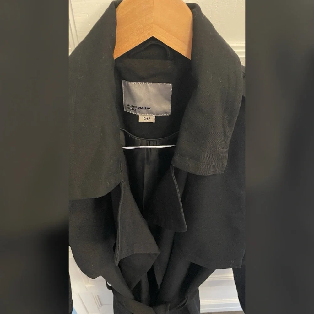 Vero Moda Women's Black Trench Coat - Picture 2 of 3
